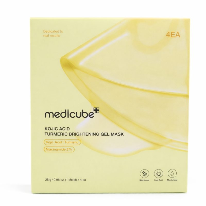 Medicube Kojic Acid Turmeric Brightening Gold Jelly Gel Mask 28gx4ea