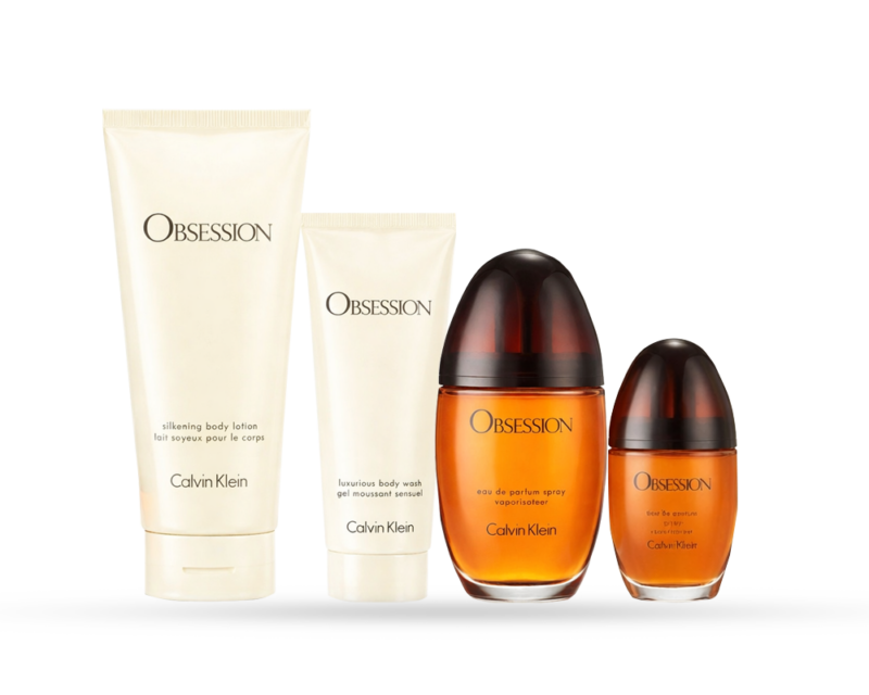Calvin Klein Obsession For Women Set Eau De Parfum 100ml + Eau De Parfum 15ml + Body Lotion 200ml + Shower Gel 100ml